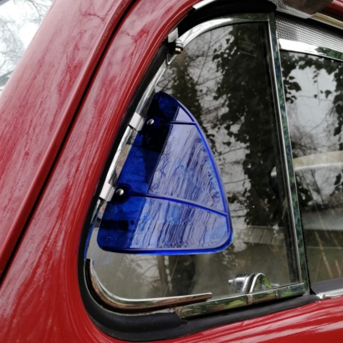 Window Air Deflector Vintage Style Car Vent Deflectors – Custom Stainless Steel Air Breezies For Classic Cars Polished Stainless Steel Deflectors - Foto 4