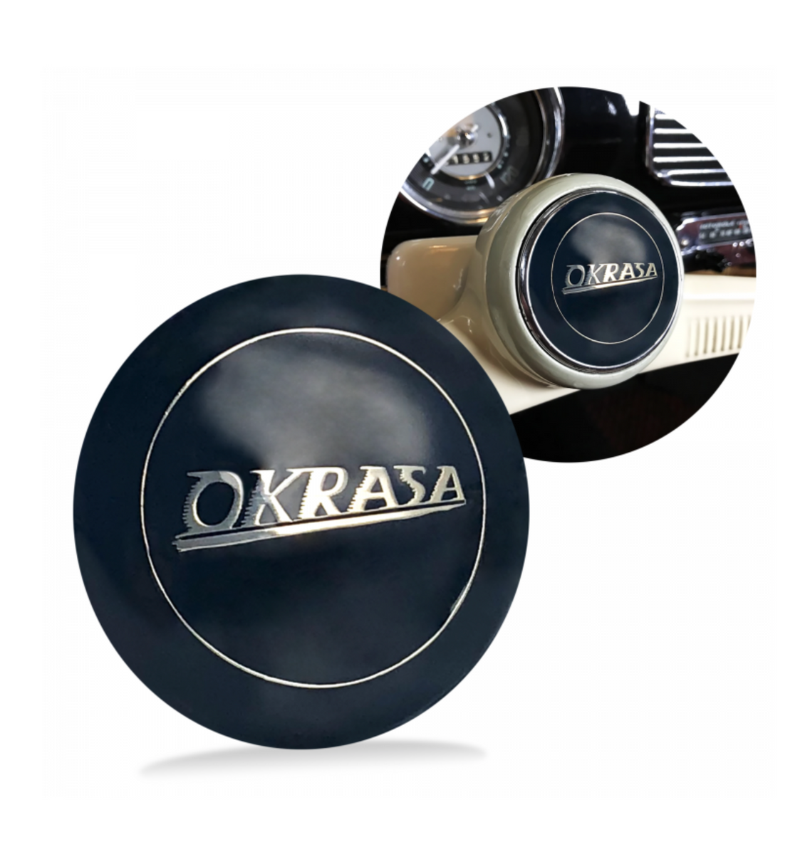 VW VOLKSWAGEN FAST OKRASA HORN BUTTON SKU787921 Hayburner