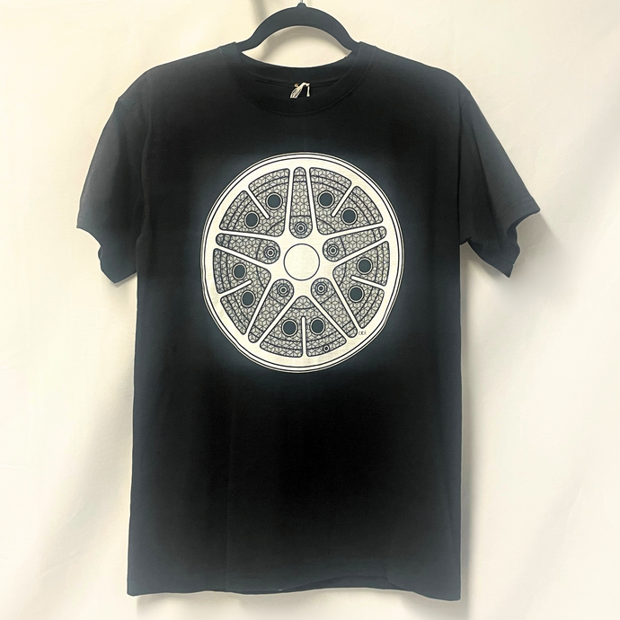 SALE -OB1 White wheel tee small only