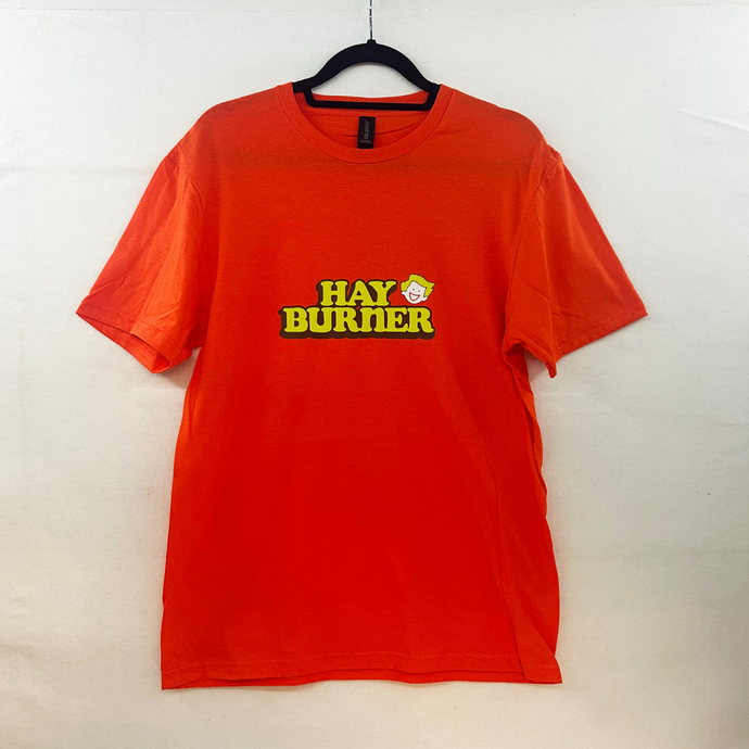 Orange Tee - Happy Shopper Logo M