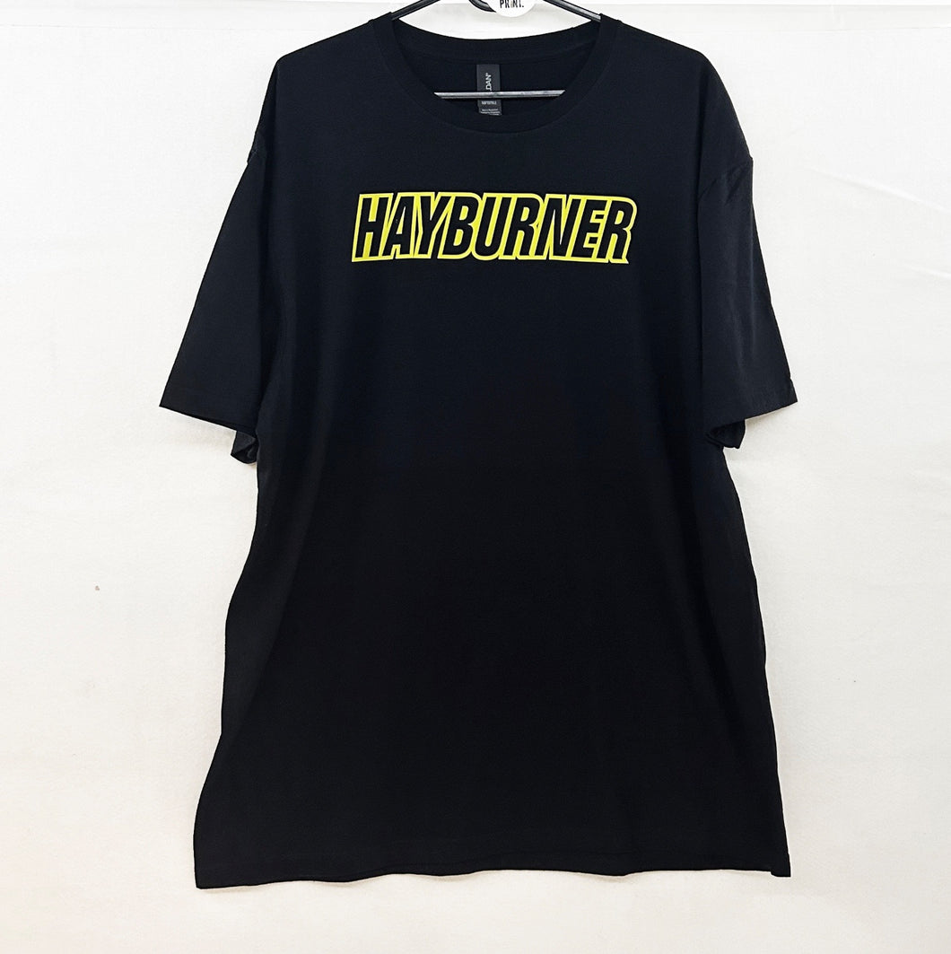 Black Tee - Classic logo Yellow XXL