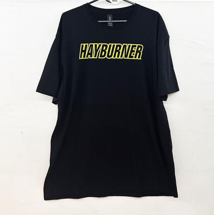 Black Tee - Big Yellow Hayburner Logo S