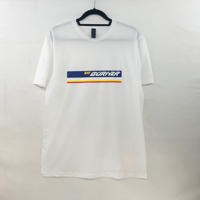 White Tee - Rally Burner Logo XXL