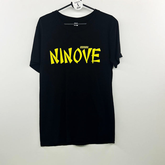 Black Tee - Yellow Ninove 2024 Logo S