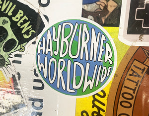 'Hayburner WorldWorld' Sticker