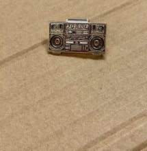 Load image into Gallery viewer, *NEW* Limited Edition &#39;Ghetto-Blaster&#39; Pin Badge with sticker!