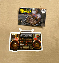 Load image into Gallery viewer, *NEW* Limited Edition &#39;Ghetto-Blaster&#39; Pin Badge with sticker!