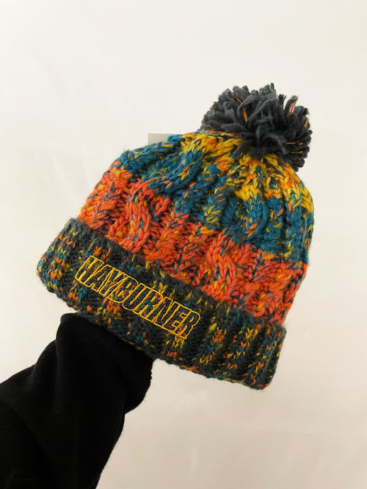 Kid's Deluxe Mustard Wooly Hat with yellow Logo