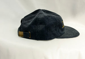 Cord Deluxe Cap in Petrol with Yellow logo