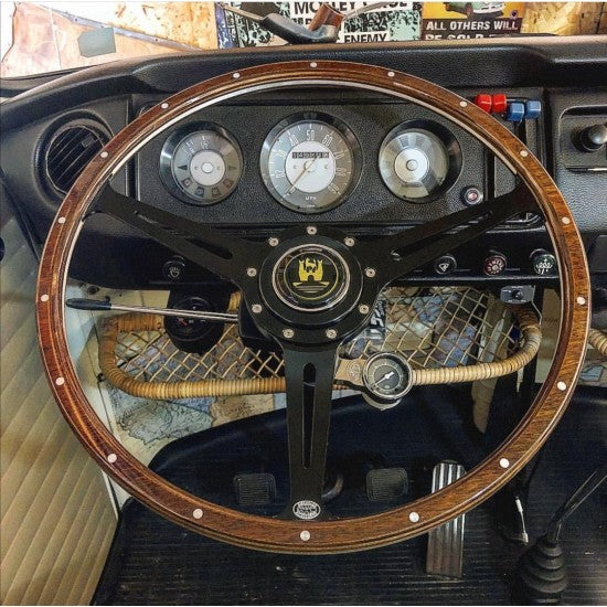 Stealth Black Wolfsburg Steering Wheel - Baywindow