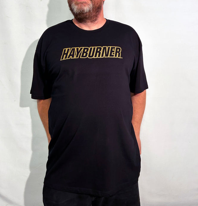 Black With Gold Logo 'Classic' T-Shirt