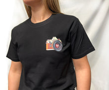Load image into Gallery viewer, LIMITED EDITION ISSUE 49 &#39;Camera&#39; Black Tee