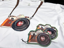 Load image into Gallery viewer, LIMITED EDITION ISSUE 49 &#39;Camera&#39; White Tee