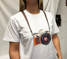 Load image into Gallery viewer, LIMITED EDITION ISSUE 49 &#39;Camera&#39; White Tee