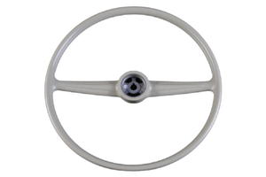 Splitscreen Steering Wheel 52-67 Silver Beige