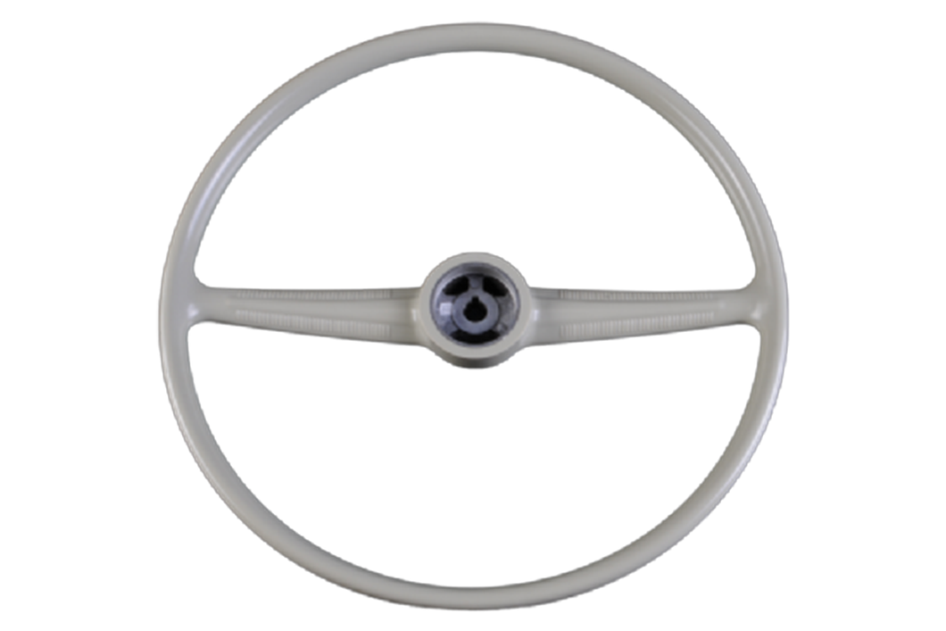 Splitscreen Steering Wheel 52-67 Silver Beige