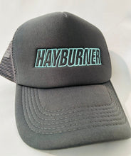 Load image into Gallery viewer, Grey Trucker Cap with Teal logo
