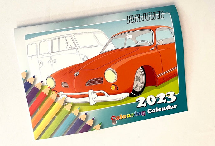 SALE - Hayburner and Sebright Creative colour-in 2023 calendar