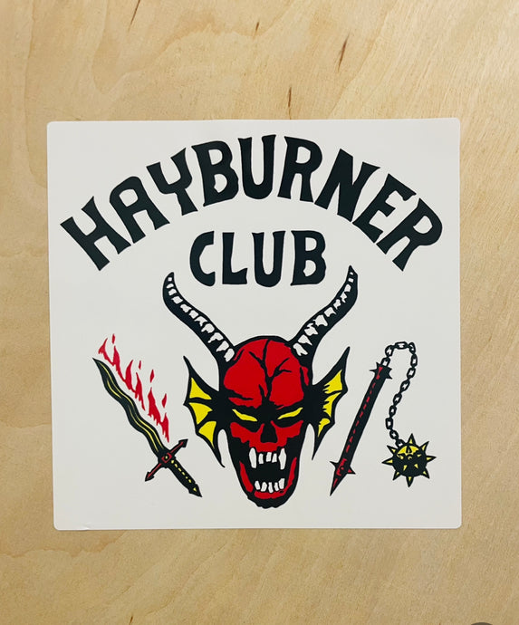 Hayburner Club Sticker