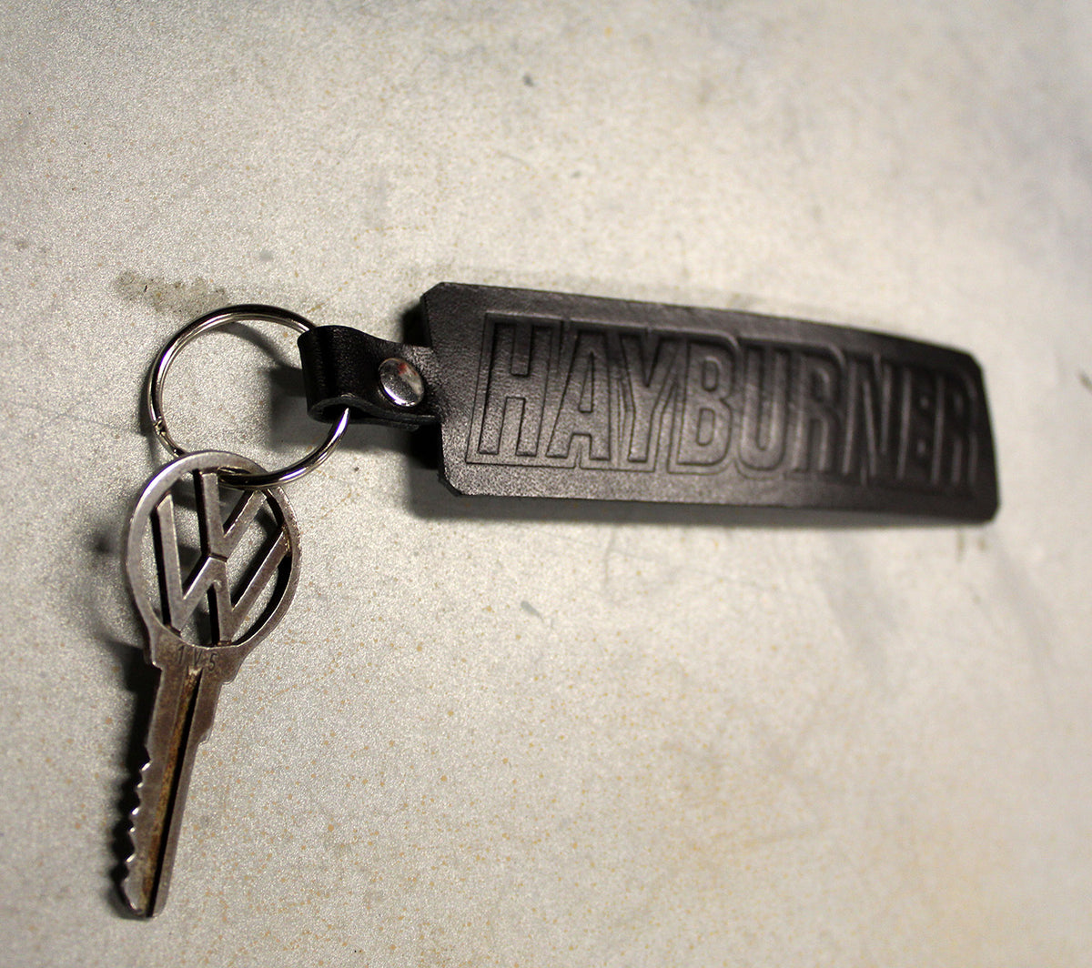 Leather Keyring – Hayburner
