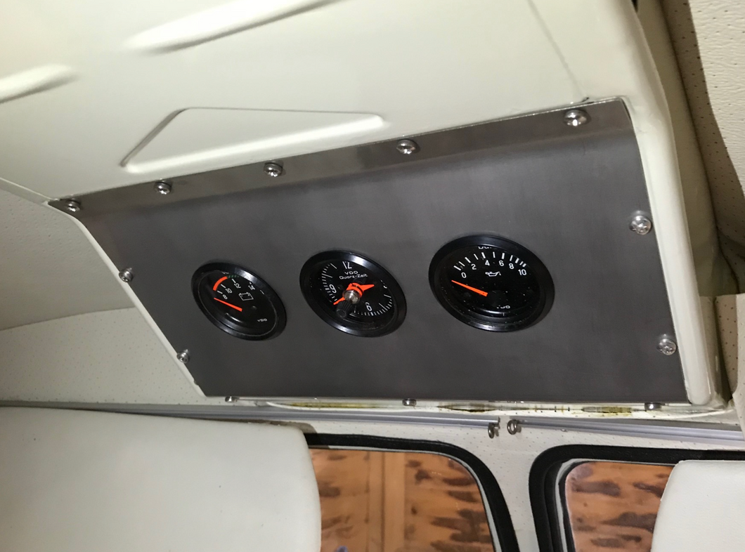 Bus Air Vent Cover With 3 52mm Gauge Holes