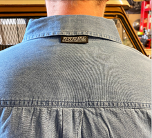 Load image into Gallery viewer, *NEW* Embroidered &#39;Wolf&#39; Denim Work Shirt